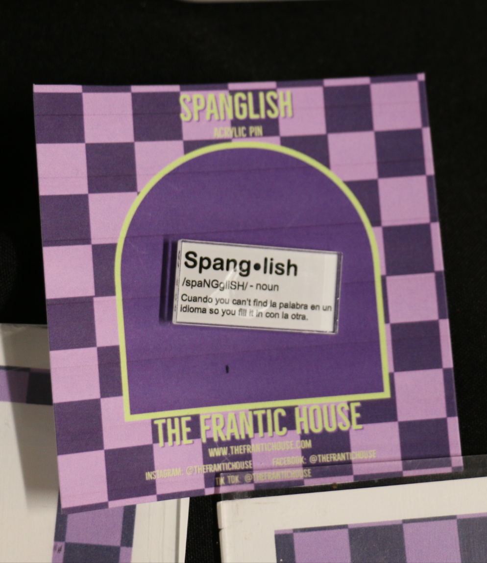 Spanglish Acrylic Pin