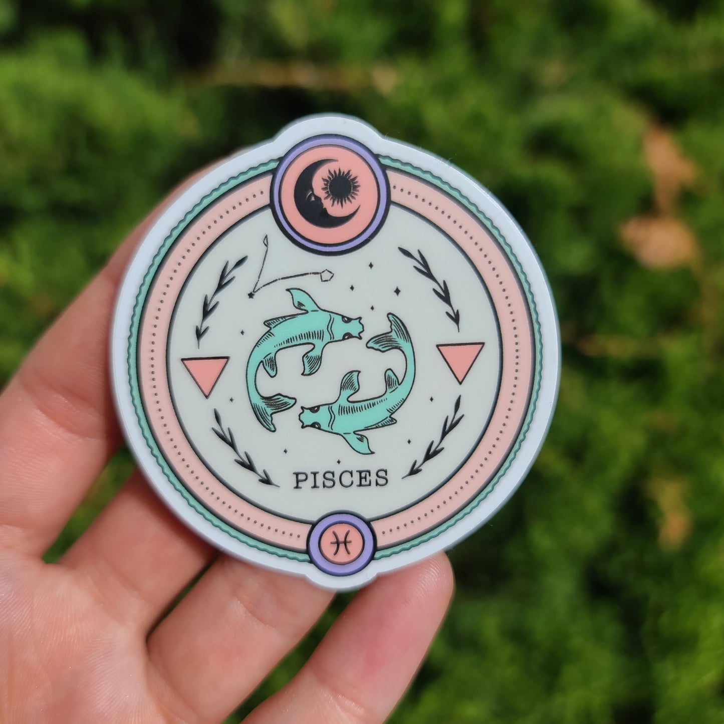 Pisces Circle Sticker
