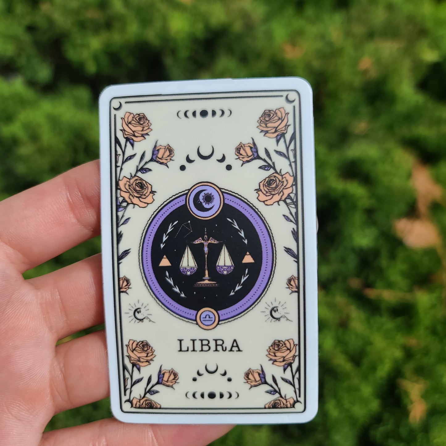 Libra Tarot Card Sticker
