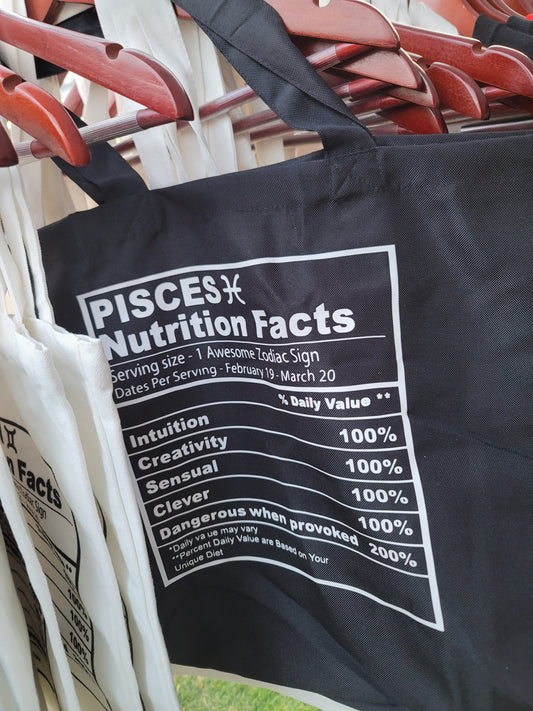 Pisces Nutrition Facts Tote