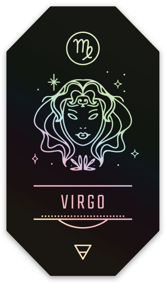 Holographic Virgo Sticker