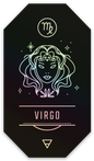 Holographic Virgo Sticker