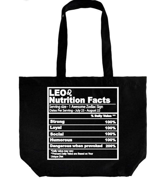 Leo Nutrition Facts Tote