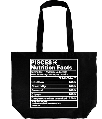 Pisces Nutrition Facts Tote