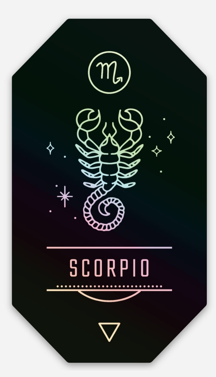 Holographic Scorpio Sticker