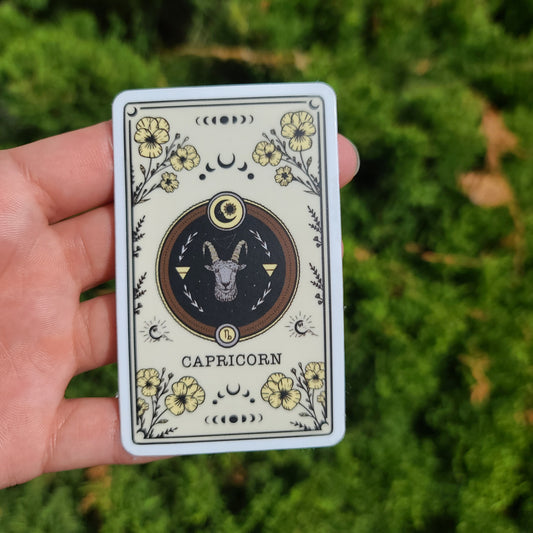 Capricorn Tarot Card Sticker