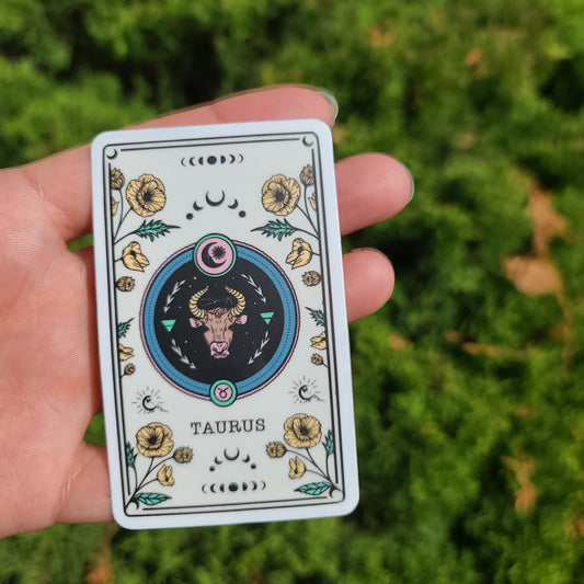 Taurus Tarot Card Sticker