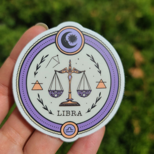 Libra Circle Sticker