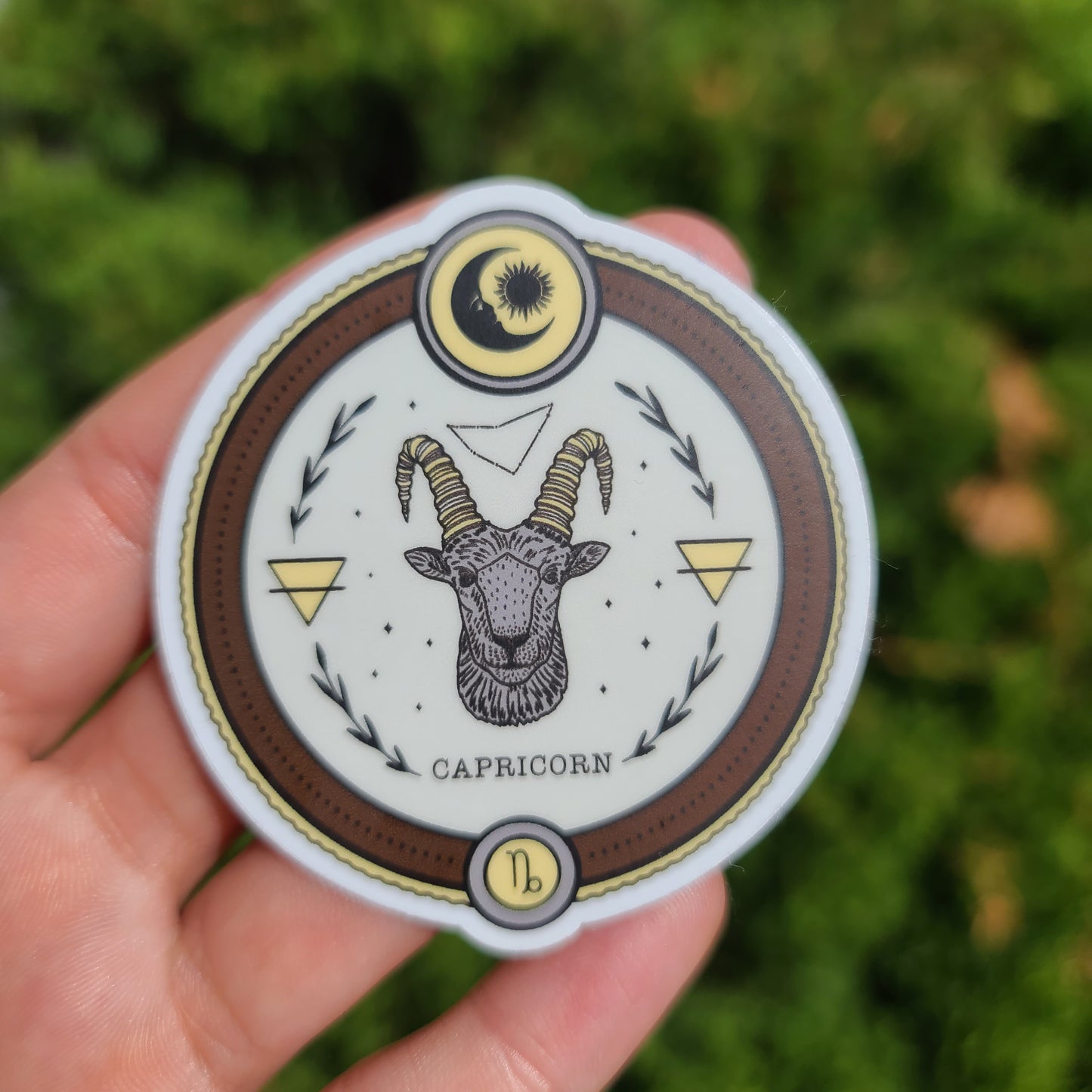 Capricorn Circle Sticker