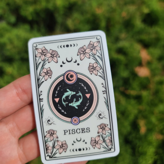 Pisces Tarot Card Sticker