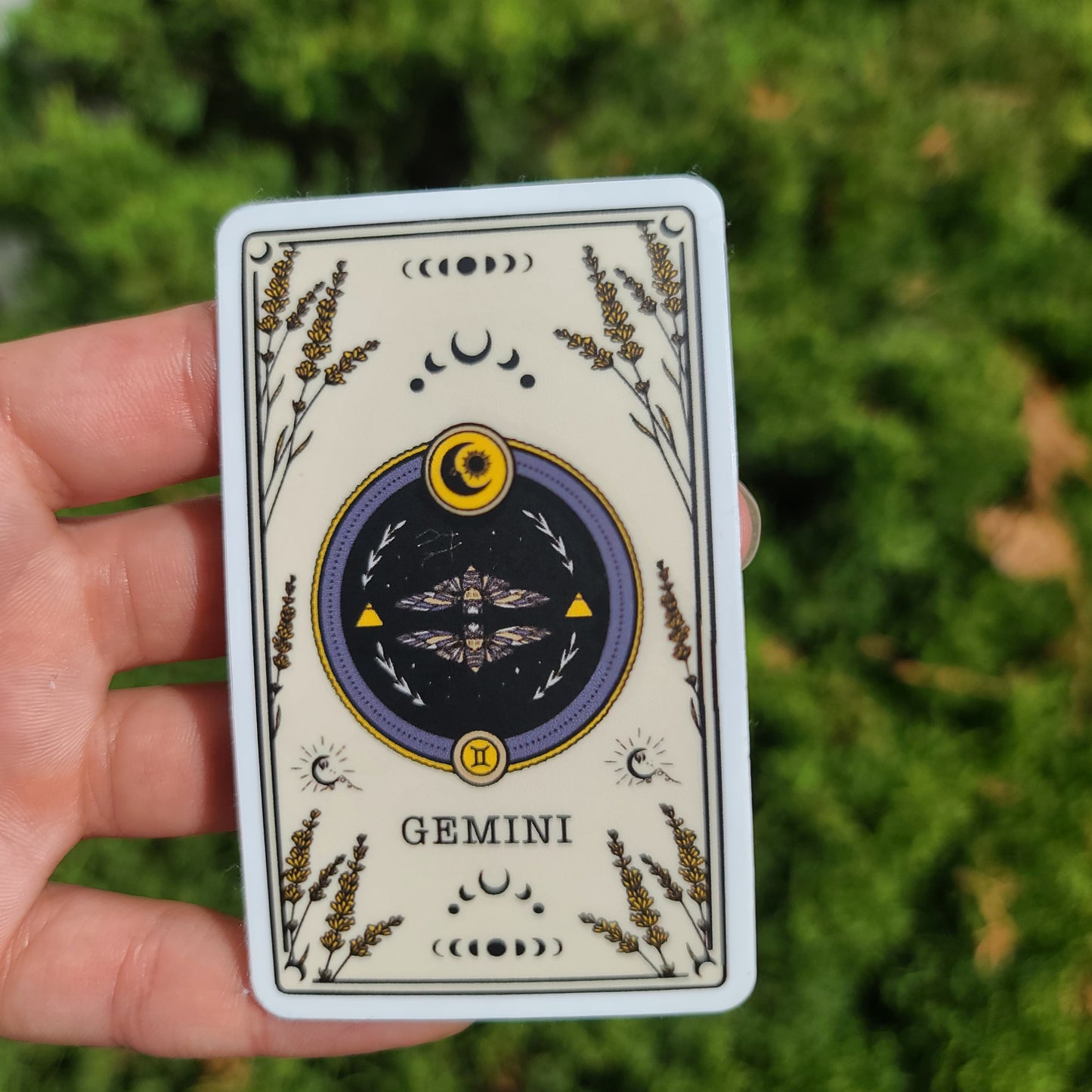 Gemini Tarot Card Sticker