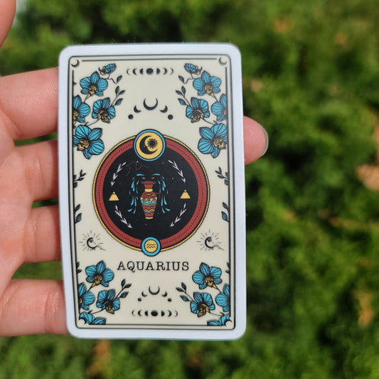 Aquarius Tarot Card Sticker