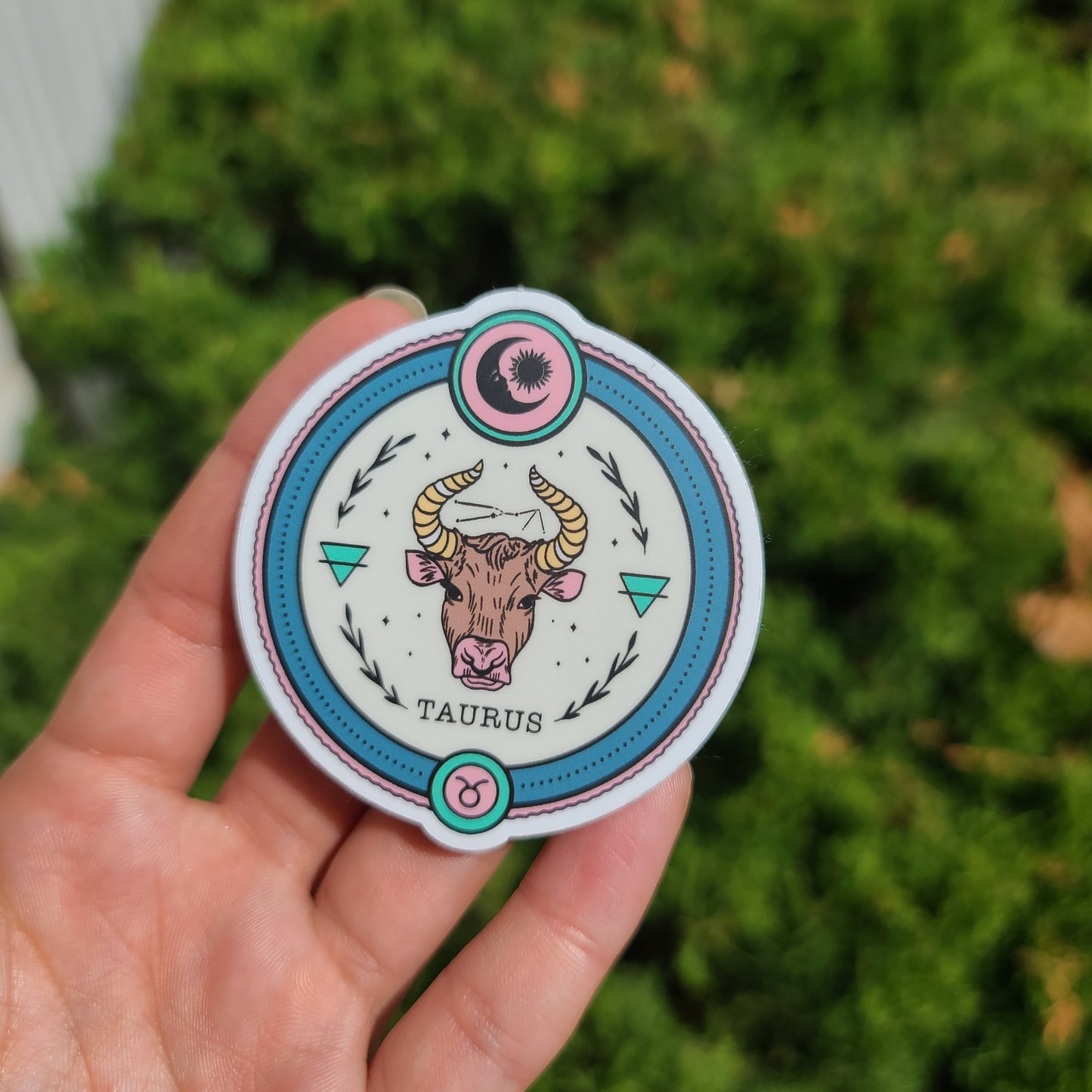 Taurus Circle Sticker