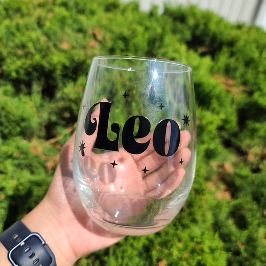 Leo Stemless Wine Glass