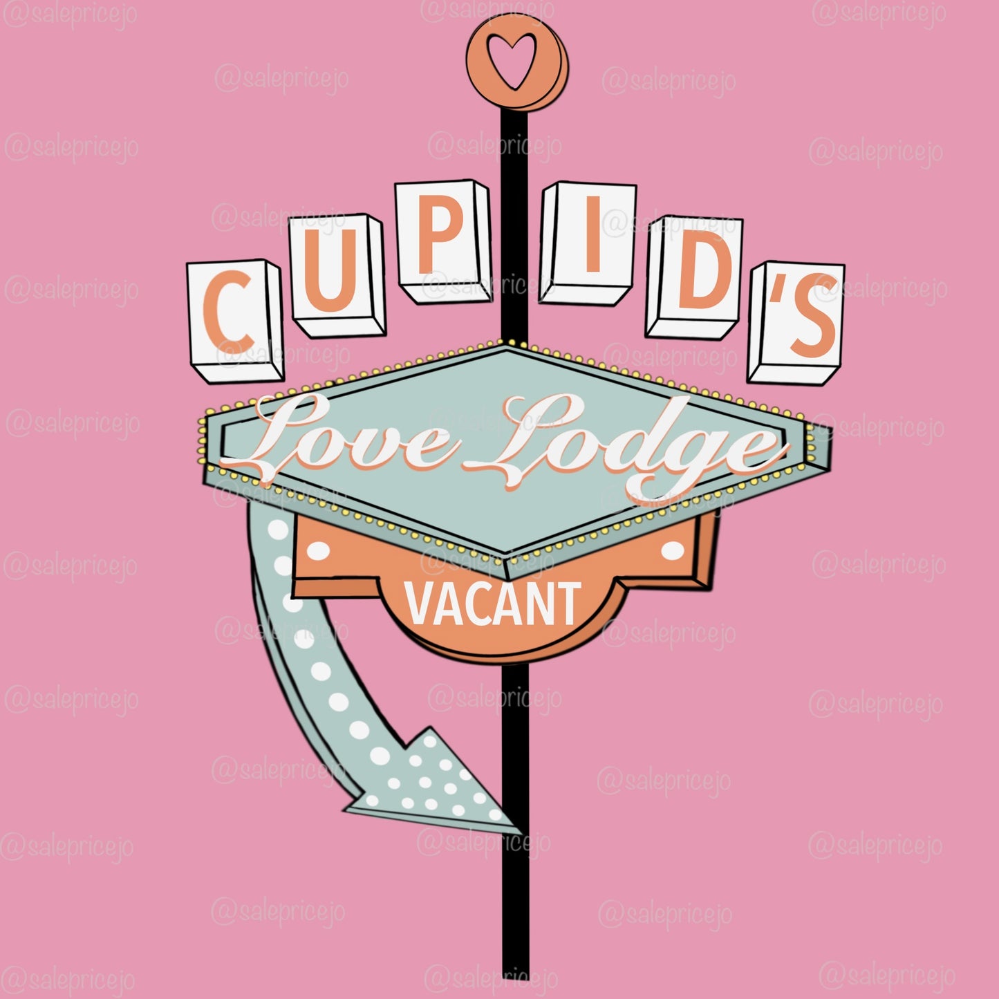 Cupid's Love Lodge Sticker